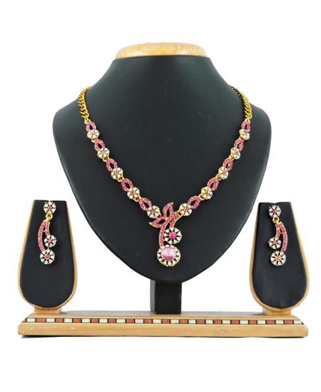 Picture of Classy Pink Necklace Set