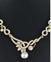 Picture of Well Formed Gold & White Necklace Set