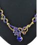 Picture of Sightly Blue & Gold Necklace Set