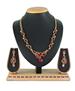 Picture of Resplendent Maroon &Gold Necklace Set