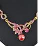 Picture of Grand Pink & Gold Necklace Set