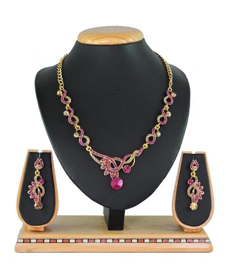 Picture of Amazing Rani & Gold Necklace Set