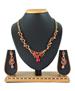 Picture of Sightly Red & Gold Necklace Set