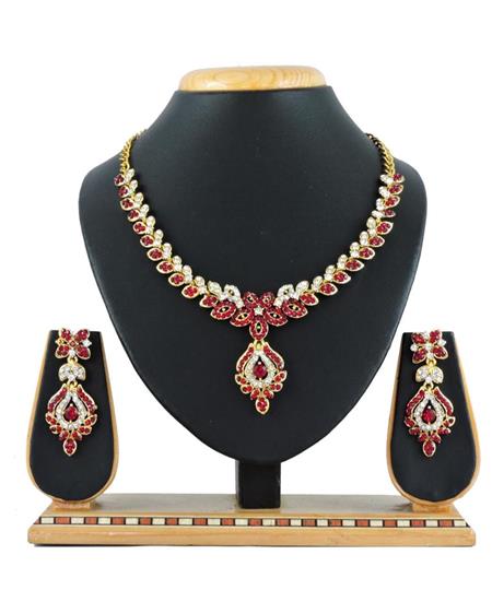 Picture of Sublime Maroon Necklace Set