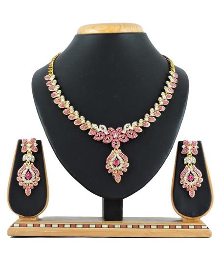 Picture of Fascinating Pink Necklace Set