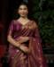 Picture of Appealing Wine Silk Saree