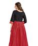 Picture of Sightly Black & Red Readymade Gown