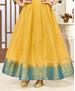 Picture of Superb Blue & Yellow Readymade Gown