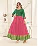 Picture of Bewitching Green & Pink Readymade Gown