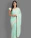 Picture of Alluring Sky Blue Silk Saree