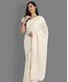 Picture of Fine White Silk Saree