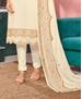 Picture of Marvelous Off White Straight Cut Salwar Kameez