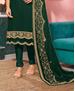 Picture of Ideal Green Straight Cut Salwar Kameez