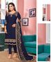 Picture of Taking Blue Straight Cut Salwar Kameez