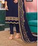 Picture of Taking Blue Straight Cut Salwar Kameez