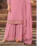 Picture of Stunning Pink Straight Cut Salwar Kameez