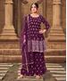 Picture of Radiant Purple Straight Cut Salwar Kameez