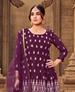 Picture of Radiant Purple Straight Cut Salwar Kameez