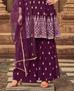 Picture of Radiant Purple Straight Cut Salwar Kameez