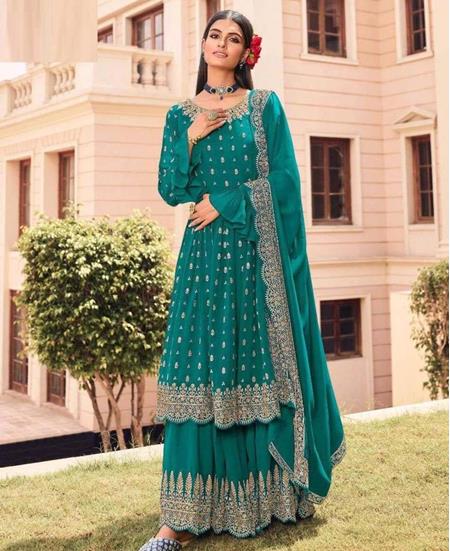 Picture of Fascinating Rama Designer Salwar Kameez