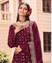 Picture of Well Formed Maroon Designer Salwar Kameez