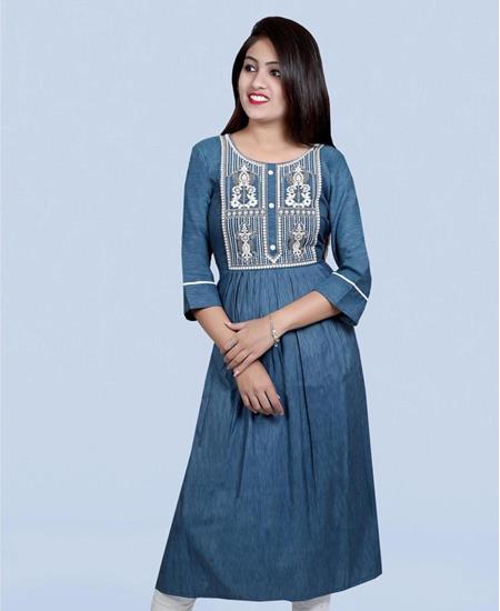 Picture of Beauteous Blue Kurtis & Tunic