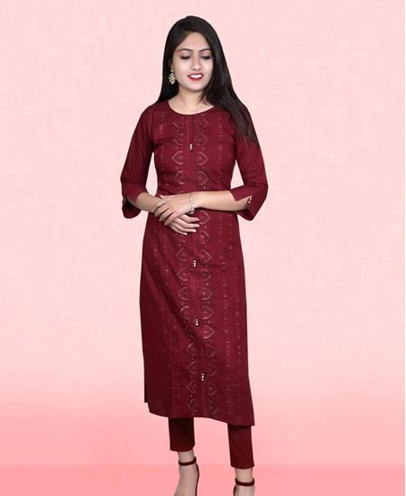 Picture of Gorgeous Maroon Kurtis & Tunic