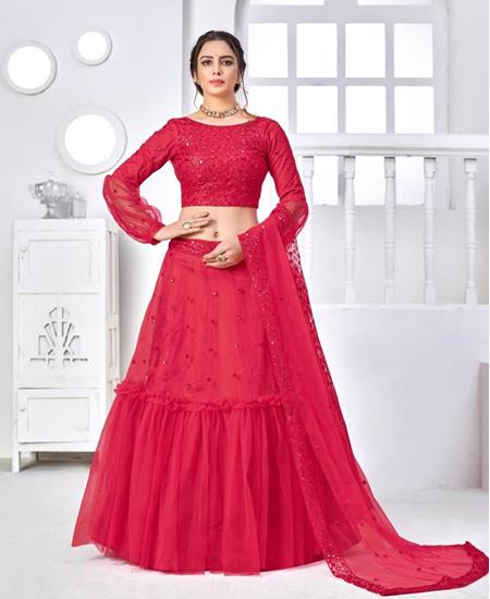 Picture of Admirable Pink Lehenga Choli