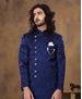 Picture of Gorgeous Navy Blue Indo Western