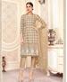 Picture of Stunning Brown Cotton Salwar Kameez