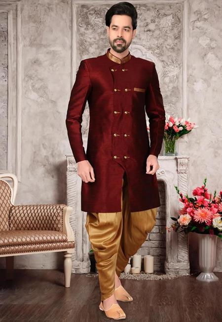 Picture of Pleasing Maroon Indo Western