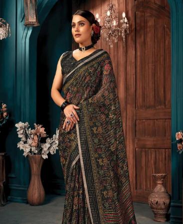 Picture of Statuesque Black Casual Saree