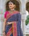 Picture of Exquisite Blue Silk Saree