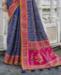 Picture of Exquisite Blue Silk Saree