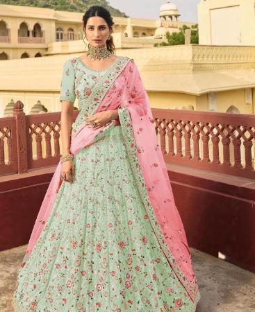 Picture of Taking Green Lehenga Choli