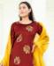 Picture of Elegant Brown Readymade Salwar Kameez