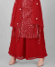 Picture of Resplendent Red Straight Cut Salwar Kameez