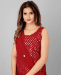 Picture of Resplendent Red Straight Cut Salwar Kameez