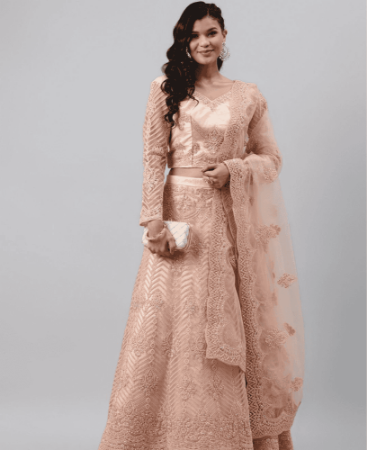 Picture of Nice Peach Lehenga Choli