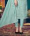 Picture of Grand Blue Straight Cut Salwar Kameez