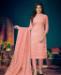 Picture of Taking Peach Straight Cut Salwar Kameez