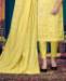 Picture of Lovely Yellow Straight Cut Salwar Kameez