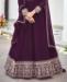 Picture of Resplendent Wine Anarkali Salwar Kameez