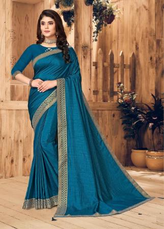 Picture of Beautiful Blue Casual Saree