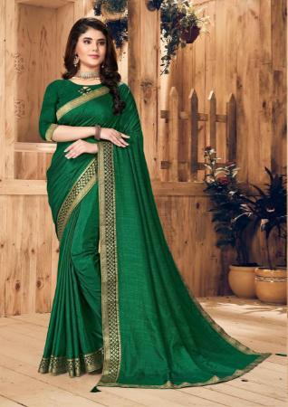 Picture of Excellent Green Casual Saree