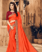 Picture of Delightful Orange Casual Saree