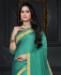 Picture of Pleasing Turquoise Green Casual Saree