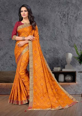 Picture of Splendid Mustard Casual Saree