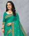 Picture of Ideal Turquoise Green Casual Saree