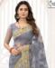 Picture of Amazing Grey Net Saree